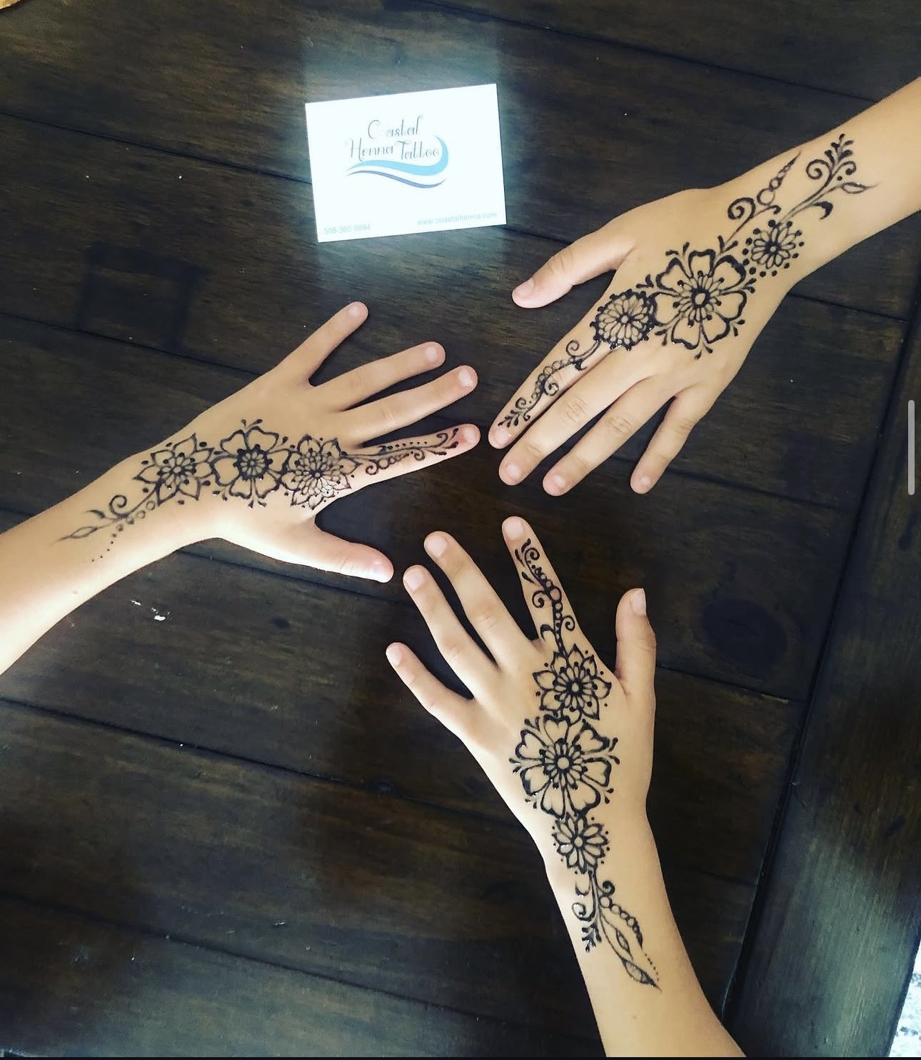 Happy clients at Henna Cape Cod Studio