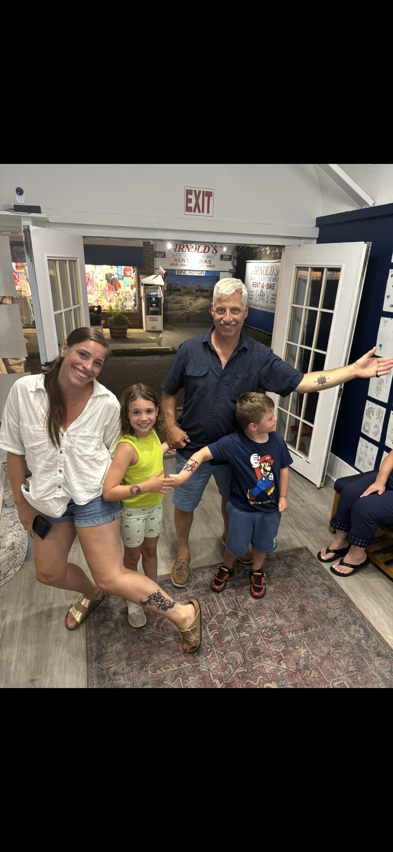 Group of happy clients at the studio